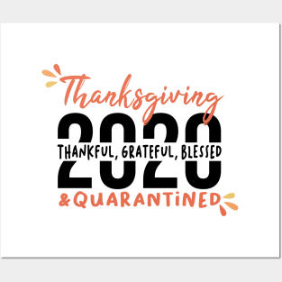 Funny Family Thanksgiving Gift, Funny Thanksgiving, Thanksgiving 2020, Thanksgiving Quarantined, Thankful Grateful Blessed Vintage Retro Posters and Art